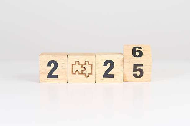istock 2026 year block with jigsaw puzzle icon. Business Process, Team, teamwork, Goal, mission, Resolution, strategy, plan, Action, partnership, and New Year start 2245927731