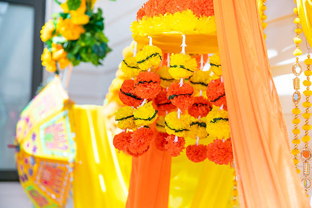 istock Indian traditional wedding ceremony interiors and decorations 2245927971