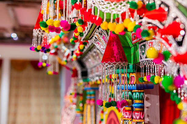 istock Indian traditional wedding ceremony interiors and decorations 2245929414