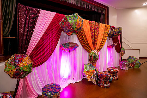 istock Indian traditional wedding ceremony interiors and decorations 2245930255
