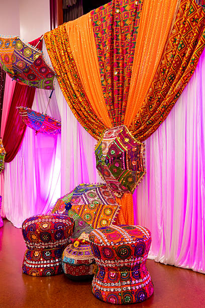 istock Indian traditional wedding ceremony interiors and decorations 2245930287