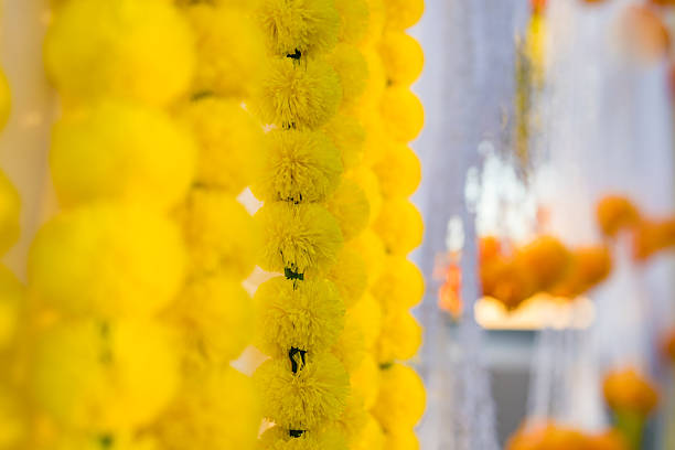 Indian traditional wedding ceremony interiors and decorations
