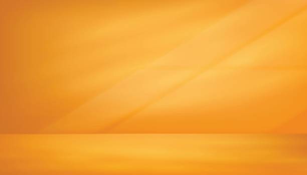 istock Abstract yellow or gold background for product display scene with beautiful lights and shadows. Display pedestal mockup minimal scene empty stage for present product, stand, showcase, exhibition 2245933749