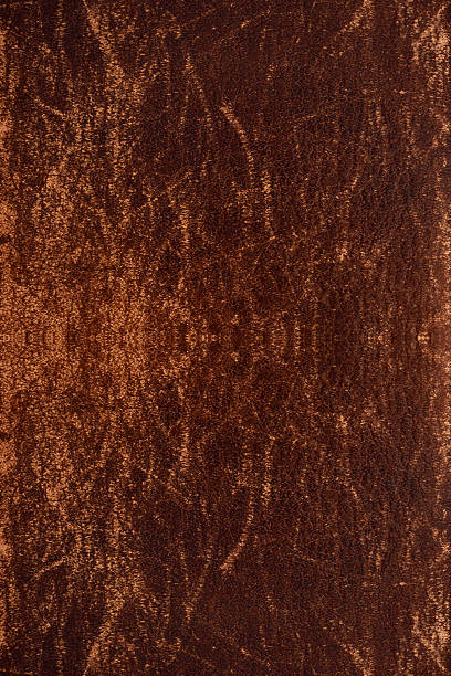 istock Extreme close-up of brown leather abstract background 2245934501