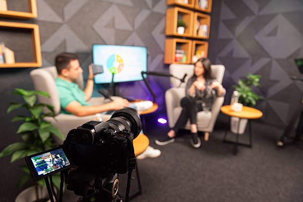 istock Backstage of a podcast 2245934974
