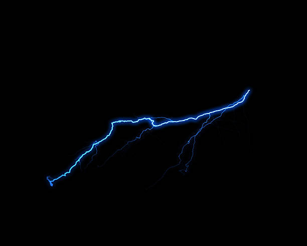 istock A striking blue lightning bolt streaks across a dark void, showcasing a powerful electrical discharge during a storm. 2245934992