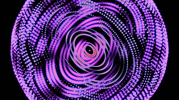 istock Abstract purple swirl pattern digital art, background, vibrant 2245937044