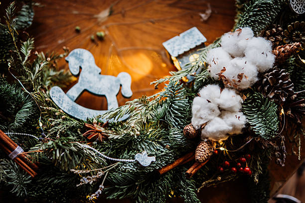 istock Christmas wreath prepared for celebration. 2245938456