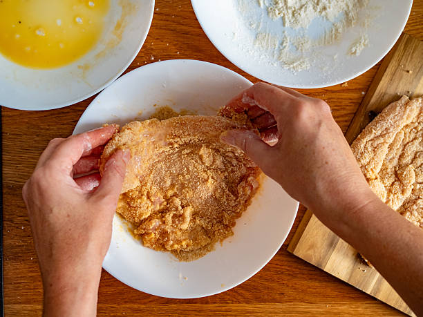 istock Preparing chicken cutlet to fry 2245938620