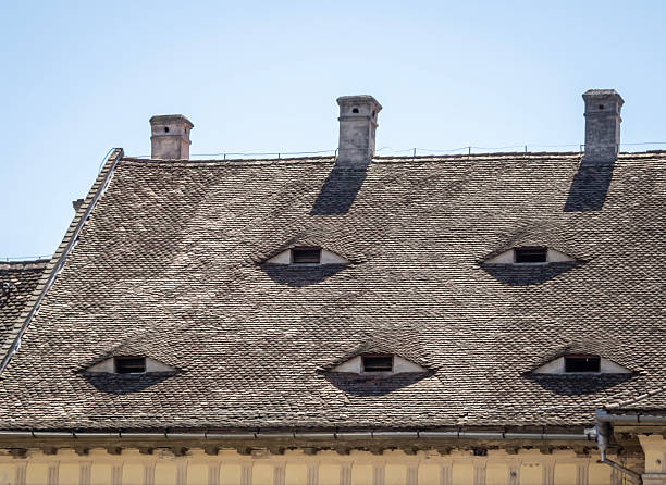 istock Roof with eye-shaped skylight  in  Sibiu 2245941144