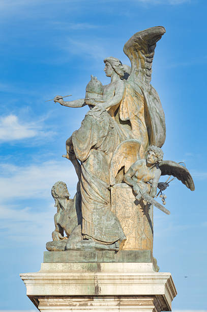 istock Statue of thought Altare della Patria Rome 2245942959