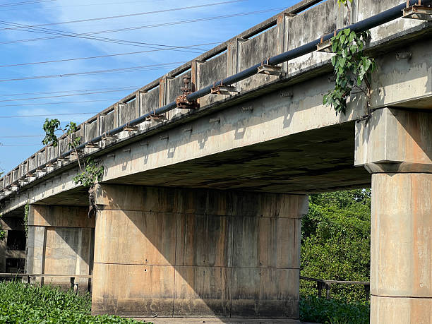 istock close up cement road bridge on the river 2245945464