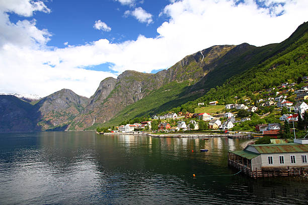 istock The small village on Sognefjord, Norway 2245948452