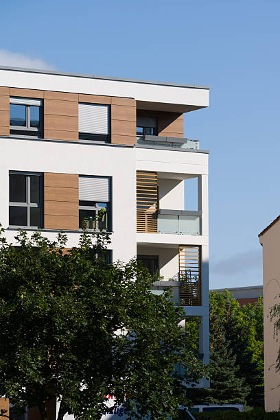 istock Corner of a modern residential building with balconies 2245948525