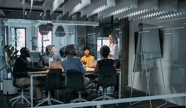 istock Team of professionals during a meeting. 2245951363