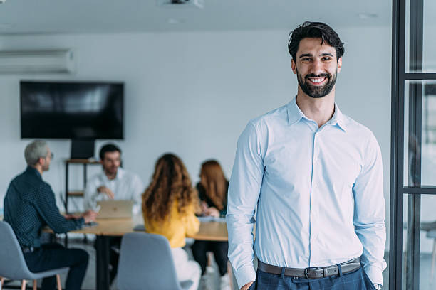 istock Successful businessman in the office. 2245952626