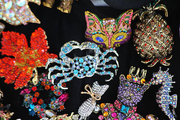 A lot of different cool broaches