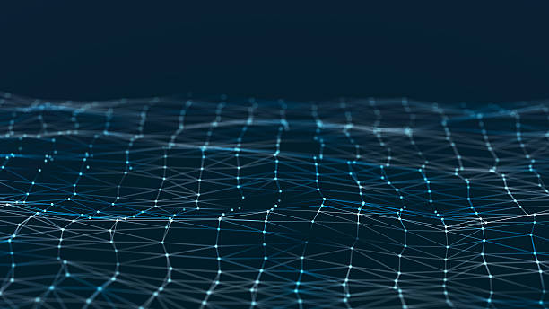 istock Abstract space with dots and lines. Network structure. Background concept for your design. 3d rendering. 2245953305