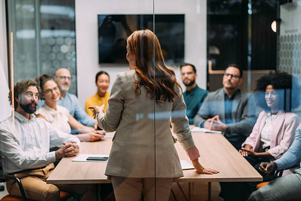 istock Business persons on meeting in the office. 2245956508
