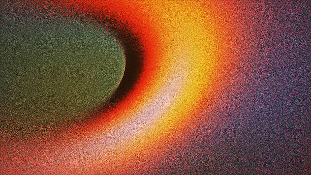 Abstract deep grainy gradient background created from thousands of individual dots. Noise effect with nostalgic analog charm and tactile atmosphere for creative visual, creative graphic design project