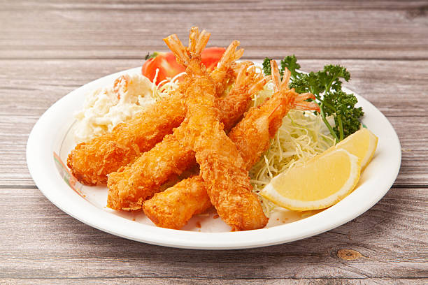 Fried shrimp, Japanese western food menu