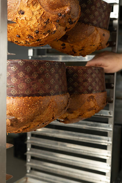 istock Panettone made upside down in the lab 2245962651