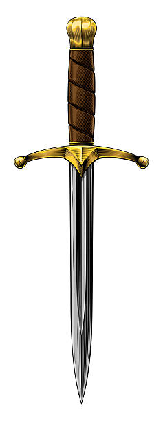 istock Dagger Medieval Knight Knife Sword Vintage Woodcut 2245967755