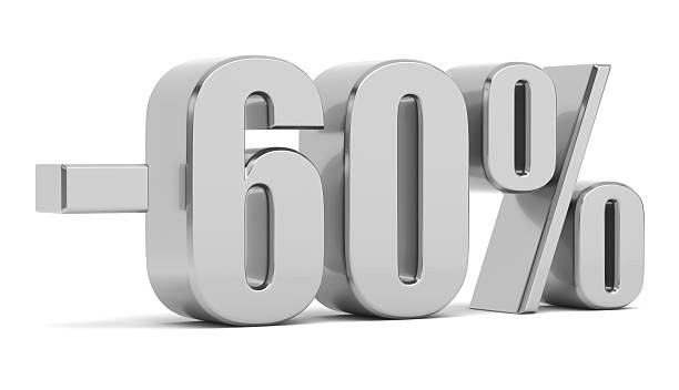 istock Discount 60 percent off. 3d illustration 2245967999