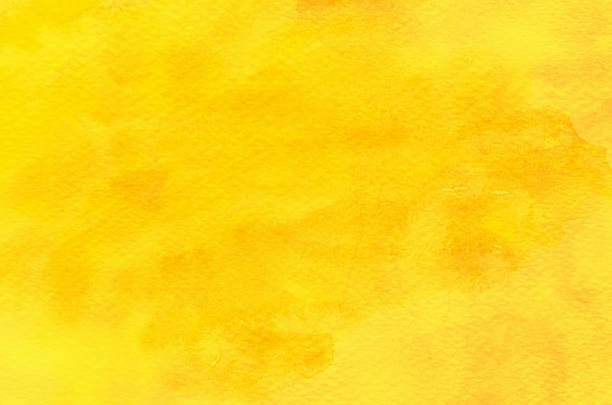 istock Abstract yellow watercolor background texture 2245969883