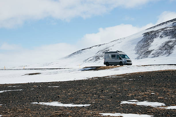istock A camper van on the road, Iceland 2245972928