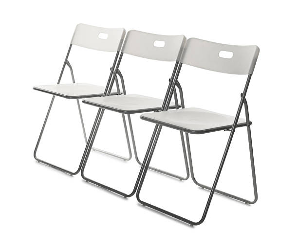 istock Many stylish chairs isolated on white. Used stuff 2245975230