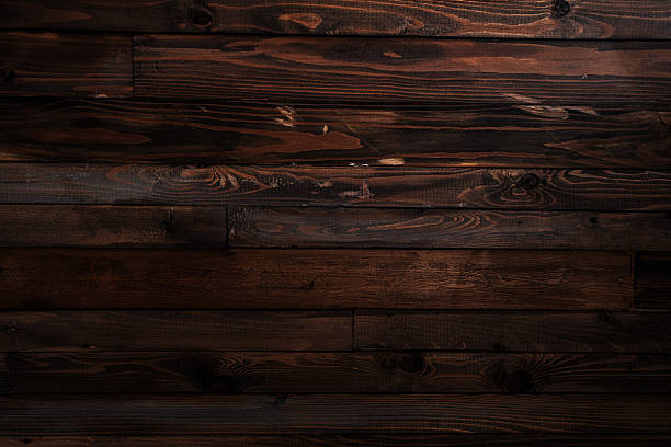 istock Dark Wooden Planks Background With Rich Grain and Rustic Texture For Design Projects 2245980962