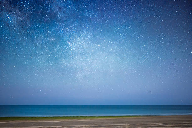 istock Milky Way galaxy shining over Isla Canela Beach at night 2245985622