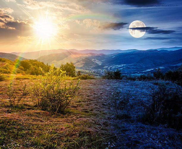 istock morning landscape of mountains on summer solstice 2245986171
