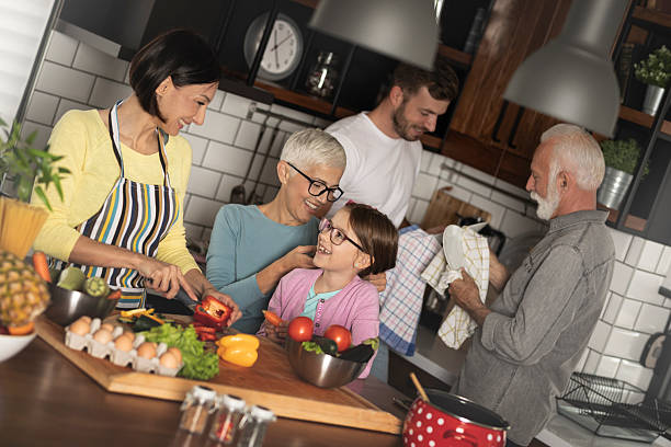 istock Happy multi-generation family in the kitchen 2245988231
