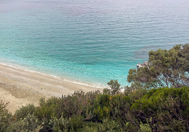 istock Scenic coastal landscape with crystal clear turquoise waters and sandy beach 2245990231