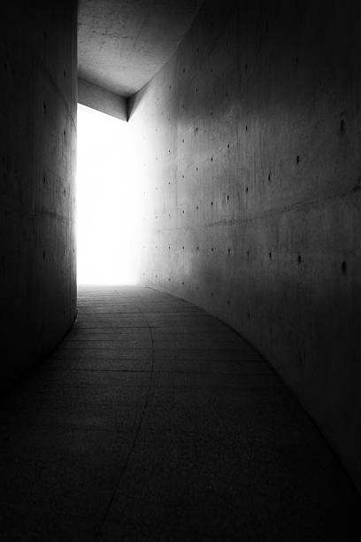 istock Light at the end of the concrete tunnel 2245990330