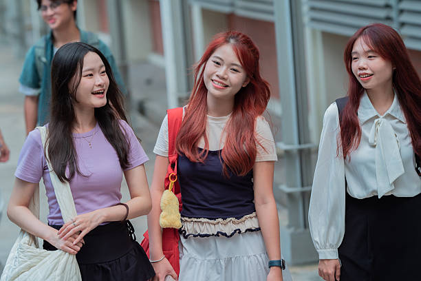 istock Asian University Students having good time together stock photo 2245991140