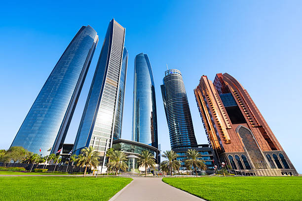 istock Abu Dhabi city skyline in United Arab Emirates 2245991663