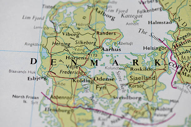 Danmark of map