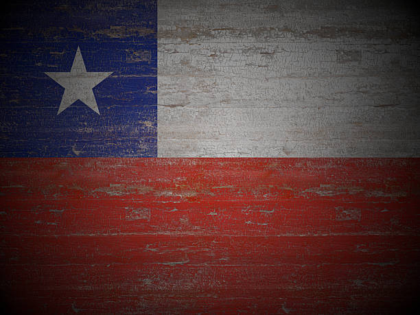 istock Old wooden Chile flag 2245995710