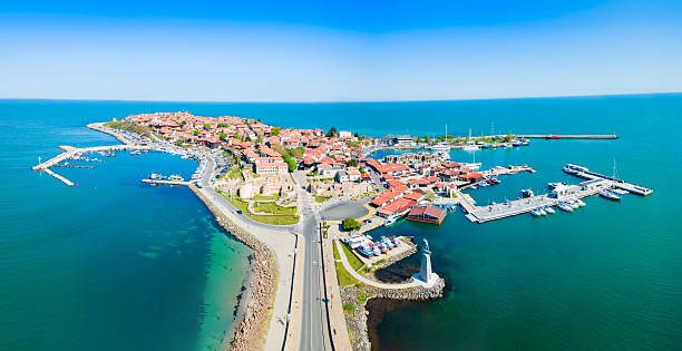 istock Nesebar or Nessebar aerial panoramic view, Bulgaria 2245997055