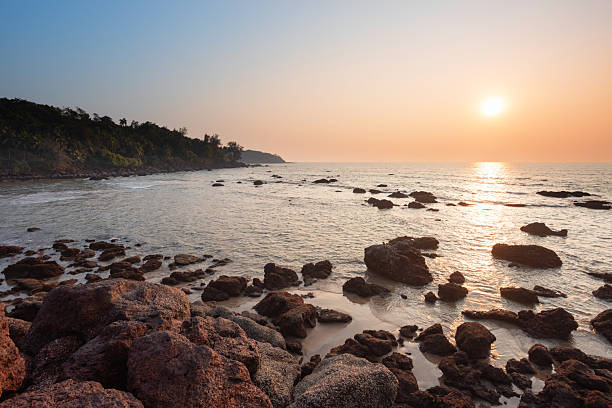 istock Galgibaga Beach at sunset, Goa state in India 2245997658