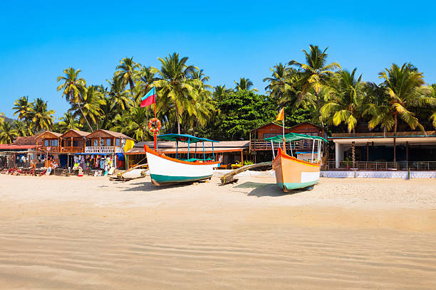 istock Boats at the Palolem Beach in Goa, India 2245997666