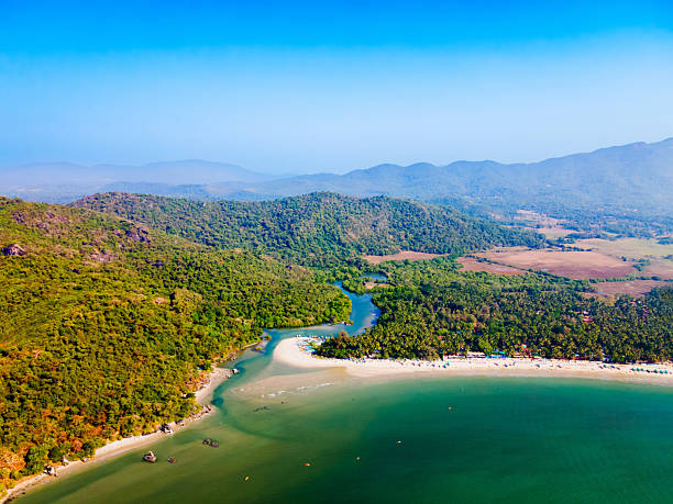 istock Palolem Beach aerial panoramic view in Goa, India 2245997680