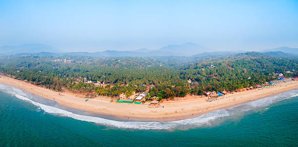 istock Agonda Beach aerial panoramic view in Goa, India 2245997740