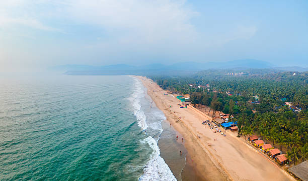 istock Agonda Beach aerial panoramic view in Goa, India 2245997747