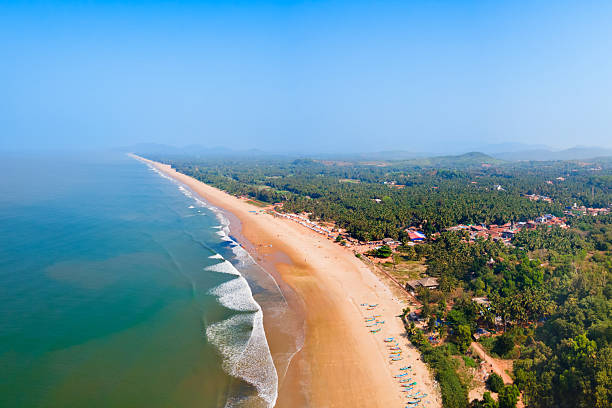 istock Gokarna Beach aerial panoramic view in India 2245997853
