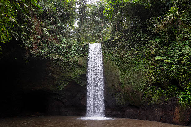 istock Great waterfall from a waterfall in the jungle 2245998527