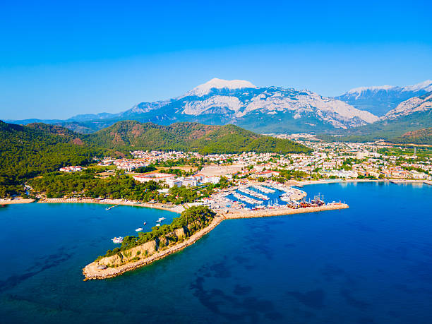 istock Kemer marina aerial panoramic view in Turkey 2246004549